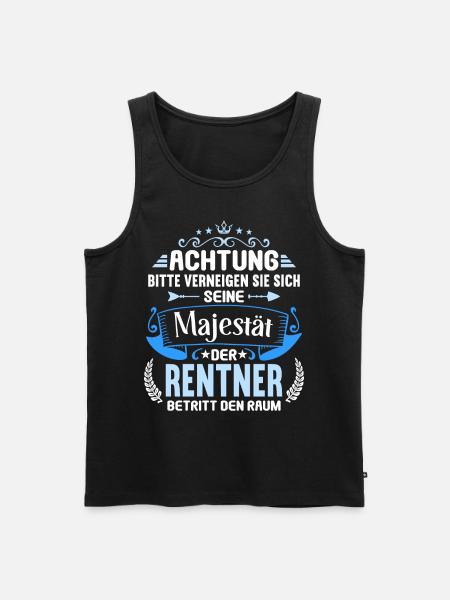 Pensioen 2023 Pensioen Afscheid Gepensioneerde 2023 - Mannen Premium Bio Tanktop - zwart