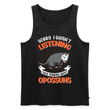 Opossum Cadeau Marsupial Opossum - Débardeur bio Premium Homme - noir - Devant - Michal (187cm)