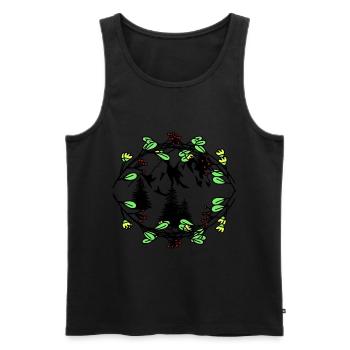 Mountains Nature Tyrol Spring Mountaineering Alps - Men's Premium Organic Tank Top - black - Front - Michal (187cm)