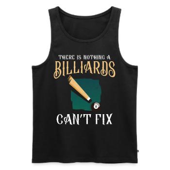 Billiards Pool Player Ball There - Men's Premium Organic Tank Top - black - Front - Michal (187cm)