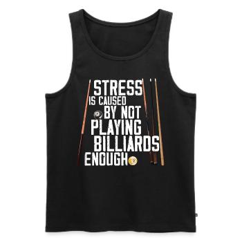 Billiards Pool Player Ball Vintage - Men's Premium Organic Tank Top - black - Front - Michal (187cm)