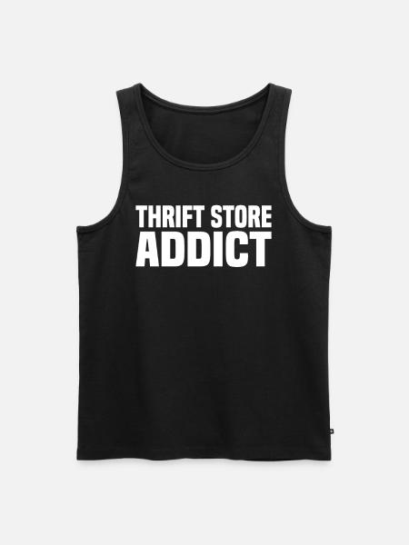 Secondhandladen Secondhand Öko Hipster Gebraucht - Männer Premium Bio Tank Top - Schwarz
