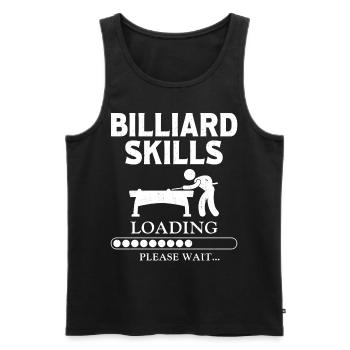 Billiards Pool Player Ball Vintage - Men's Premium Organic Tank Top - black - Front - Michal (187cm)