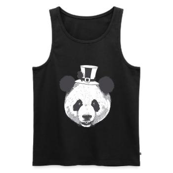 Asie Nouvel An Panda Bear Bear Lucky Charm Chine - Débardeur bio Premium Homme - noir - Devant - Michal (187cm)