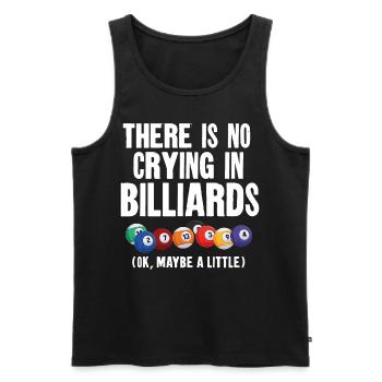 Billiards Pool Player Ball There - Men's Premium Organic Tank Top - black - Front - Michal (187cm)