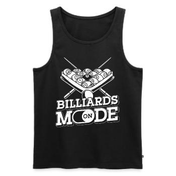 Billiards Pool Player Ball Vintage - Männer Premium Bio Tank Top - Schwarz - Vorne - Michal (187cm)