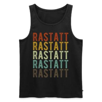 Rastatt Stadt Retro Vintage - Männer Premium Bio Tank Top - Schwarz - Vorne - Michal (187cm)