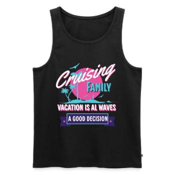 Kreuzfahrt Kreuzfahrtschiff Urlaub Reise Boot - Männer Premium Bio Tank Top - Schwarz - Vorne - Michal (187cm)