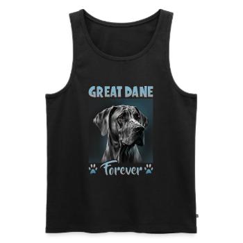 Dog saying Great Dane for dog lovers - Men's Premium Organic Tank Top - black - Front - Michal (187cm)