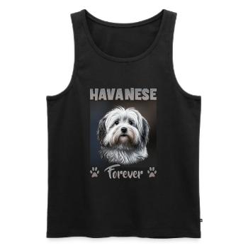 Hunde Spruch Havaneser Design für Hundeliebhaber - Männer Premium Bio Tank Top - Schwarz - Vorne - Michal (187cm)
