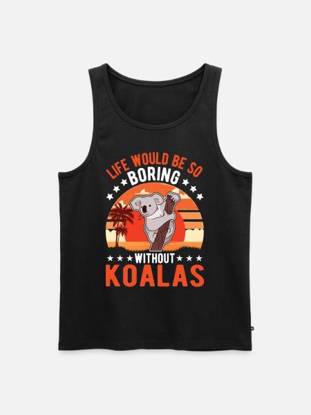 Koala lover Koala bear - Men's Premium Organic Tank Top - black