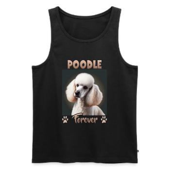 Dog Saying Caniche Design pour les amoureux des chiens - Débardeur bio Premium Homme - noir - Devant - Michal (187cm)
