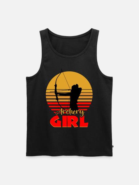 Archer Archery - Men's Premium Organic Tank Top - black