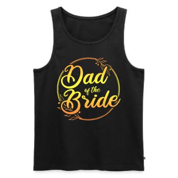 Vater der Braut Trauzeuge Hochzeit - Männer Premium Bio Tank Top - Schwarz - Vorne - Michal (187cm)