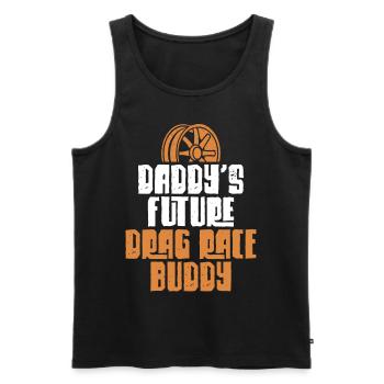 Drag Racing Race Car Dad Son - Men's Premium Organic Tank Top - black - Front - AI Model Male 178 light (178cm)