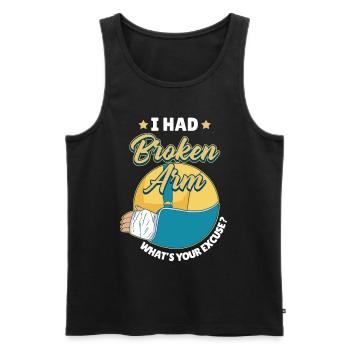 Ich Hatte Eine Gebrochene - Männer Premium Bio Tank Top - Schwarz - Vorne - AI Model Male 178 light (178cm)