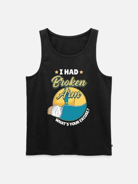I had a broken - Men's Premium Organic Tank Top - black