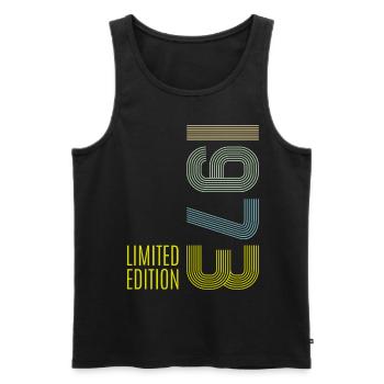 50 Birthday Gift 1973 Limited Edition Funny - Men's Premium Organic Tank Top - black - Front - Michal (187cm)