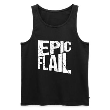Larp Larping Live Action Role Playing Epic Flail - Männer Premium Bio Tank Top - Schwarz - Vorne - Michal (187cm)