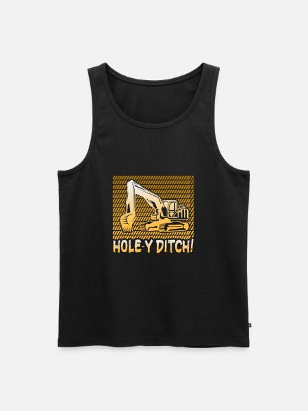 Crane operator design for excavator operators and construction workers - Men's Premium Organic Tank Top - black