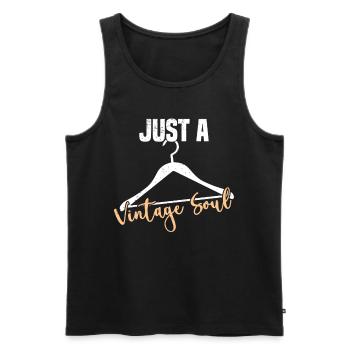 Secondhand Shop Secondhand Eco Hipster Used - Men's Premium Organic Tank Top - black - Front - Michal (187cm)