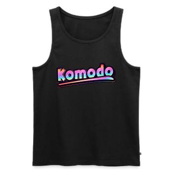 Vintage Indonésie Holiday Travel Asia Komodo - Débardeur bio Premium Homme - noir - Devant - Michal (187cm)