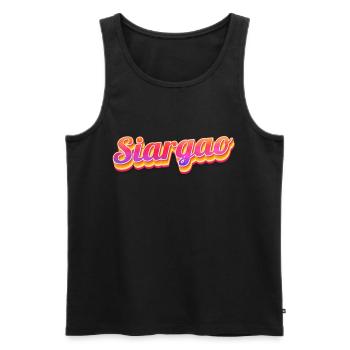 Vintage Philippines Holiday Asia Siargao - Débardeur bio Premium Homme - noir - Devant - Michal (187cm)