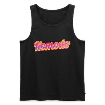Vintage Indonésie Holiday Travel Asia Komodo - Débardeur bio Premium Homme - noir - Devant - Michal (187cm)