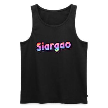 Vintage Philippines Holiday Asia Siargao - Débardeur bio Premium Homme - noir - Devant - Michal (187cm)