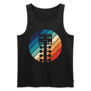 Drag Racing Race Car Retro Vintage - Männer Premium Bio Tank Top - Schwarz - Vorne - Michal (187cm)