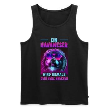 Hunde Spruch Havaneser Design für Hundeliebhaber - Männer Premium Bio Tank Top - Schwarz - Vorne - Michal (187cm)