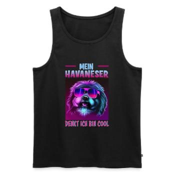 Hunde Spruch Havaneser Design für Hundeliebhaber - Männer Premium Bio Tank Top - Schwarz - Vorne - Michal (187cm)