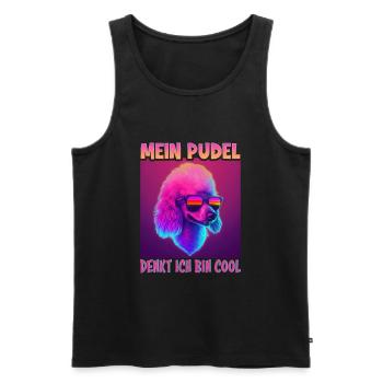 Hunde Spruch Pudel Design für Hundeliebhaber - Männer Premium Bio Tank Top - Schwarz - Vorne - Michal (187cm)