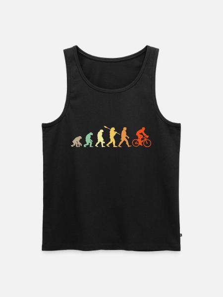 Entwicklung Rennradfahrer - Männer Premium Bio Tank Top - Schwarz