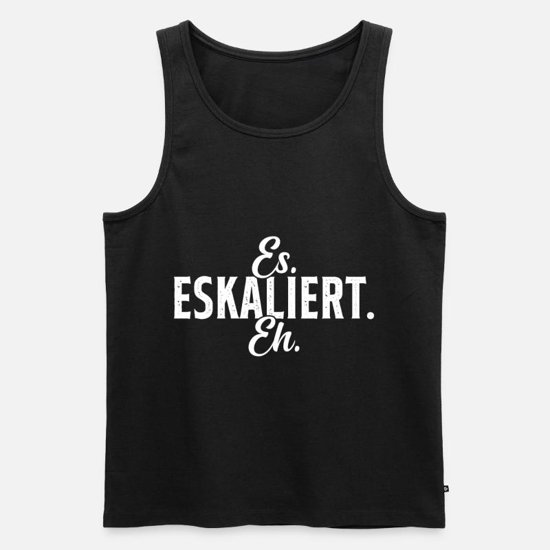 ES Eskaliert Eh - Männer Premium Bio Tank Top - Schwarz