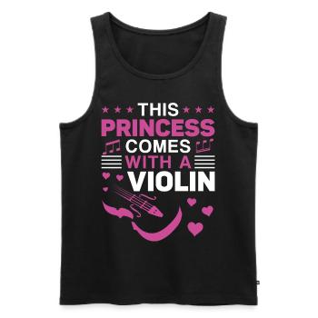 Violoniste Violoniste Fille This - Débardeur bio Premium Homme - noir - Devant - Michal (187cm)