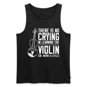 Violoniste Il n’y a pas de violoniste - Débardeur bio Premium Homme - noir - Devant - Michal (187cm)