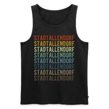 Stadtallendorf City Retro Vintage - Débardeur bio Premium Homme - noir - Devant - Michal (187cm)