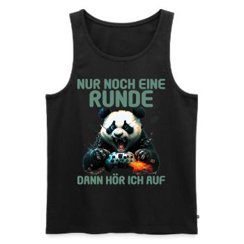 Nur noch eine Runde dann hör ich auf Kinder Gaming - Männer Premium Bio Tank Top - Schwarz - Vorne - Michal (187cm)