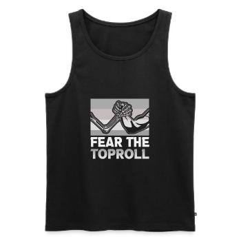 Arm Wrestler Design Armdrücken Arm Wrestling - Männer Premium Bio Tank Top - Schwarz - Vorne - Michal (187cm)