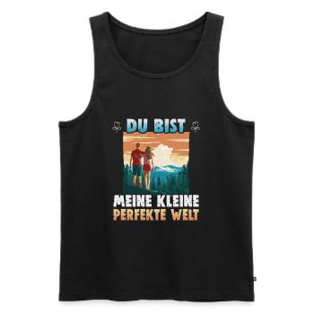 Valentinstag Geschenke Liebhaber Und Paare Designs - Männer Premium Bio Tank Top - Schwarz - Vorne - Michal (187cm)