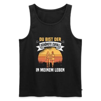 Valentinstag Geschenke Liebhaber Und Paare Designs - Männer Premium Bio Tank Top - Schwarz - Vorne - Michal (187cm)