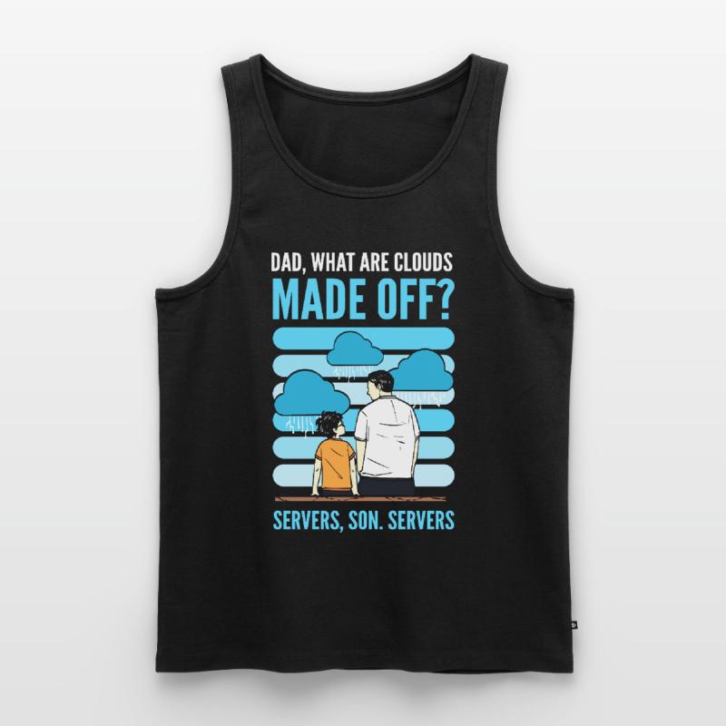 What Are Clouds Made Of Programming Programmer Männer Premium Bio Tank Top