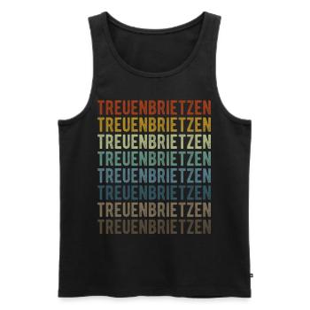 Treuenbrietzen Stadt Retro Vintage - Débardeur bio Premium Homme - noir - Devant - AI Model Male 178 light (178cm)
