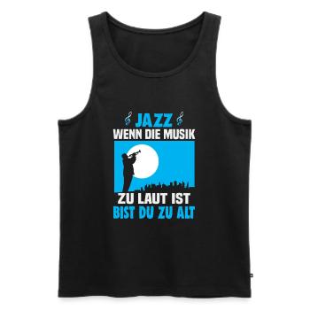 Jazz Musik Orchester Musiker - Männer Premium Bio Tank Top - Schwarz - Vorne - Michal (187cm)