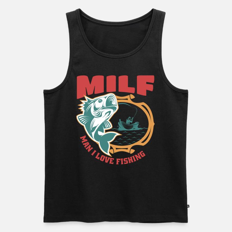 Mann, Ich Liebe Angeldesign - Männer Premium Bio Tank Top - Schwarz