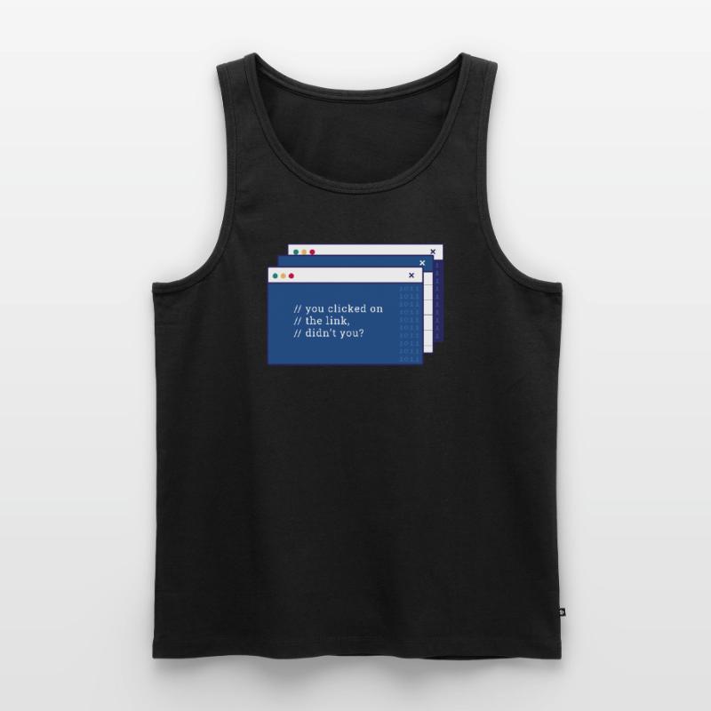 Hacker Programmer Developer Computer Science Men's Premium Organic Tank Top