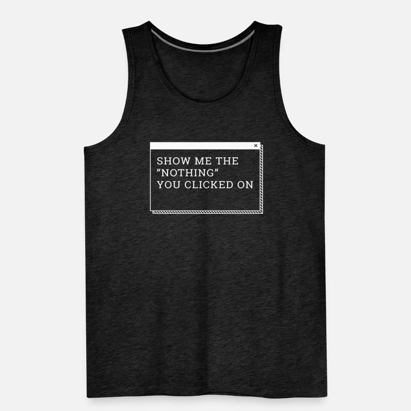 Hacker Programmer Developer Computer Science Men's Premium Organic Tank Top