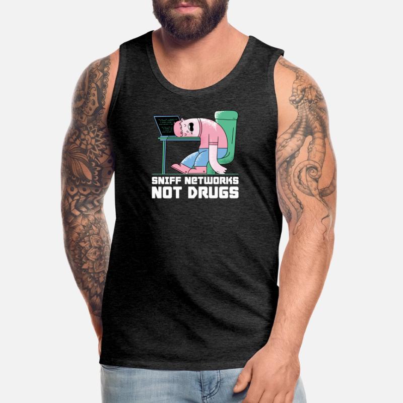 Hacker Programmer Developer Computer Science Men's Premium Organic Tank Top