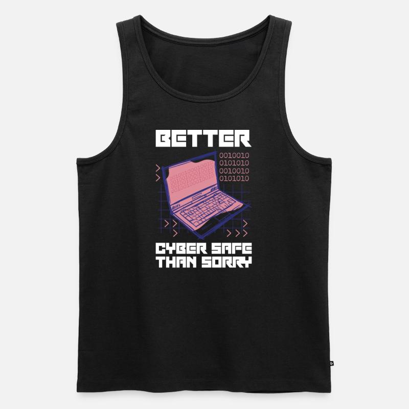 Hacker Programmierer Entwickler Informatik - Männer Premium Bio Tank Top - Schwarz